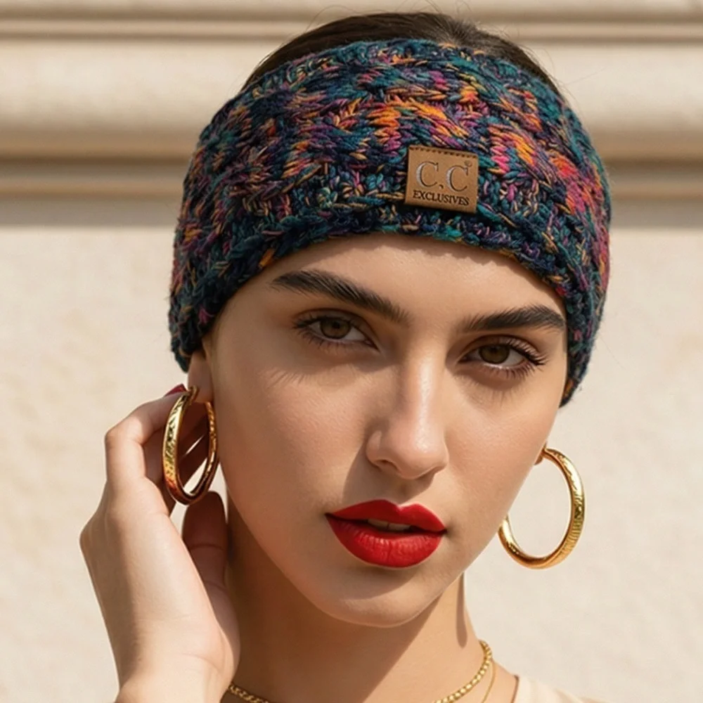 C.C. Multicolor Knit Headband